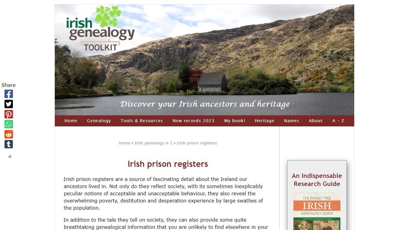Irish prison registers - Irish Genealogy Toolkit