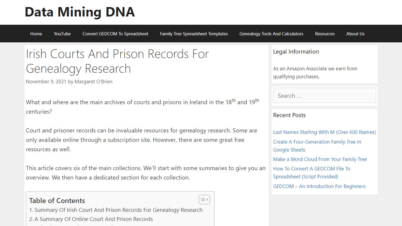 Irish Courts And Prison Records For Genealogy Research